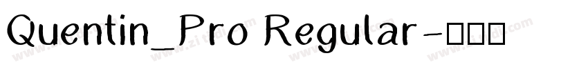 Quentin_Pro Regular字体转换